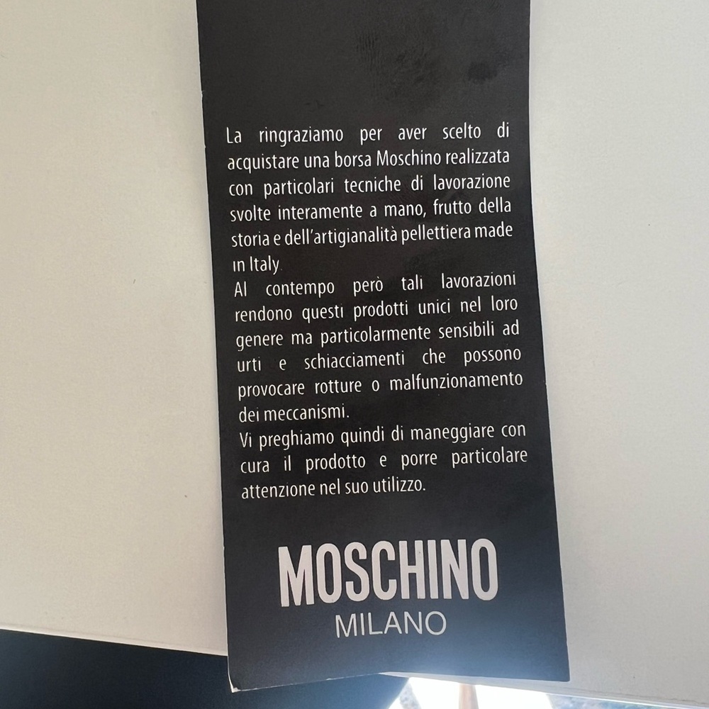 Moschino Champagne Bag Moschino Italy Trompe l'oeil - Picture 8 of 8